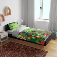 Dominica Independence Day Bedding Set Sisserou Parrot Madras Pattern