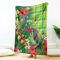 Dominica Independence Day Blanket Sisserou Parrot Madras Pattern