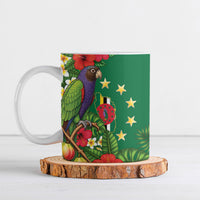 Dominica Independence Day Ceramic Mug Sisserou Parrot Madras Pattern