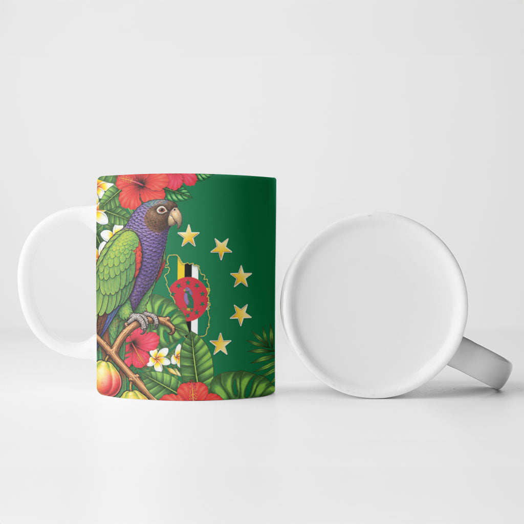 Dominica Independence Day Ceramic Mug Sisserou Parrot Madras Pattern