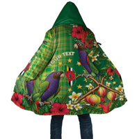 Personalized Dominica Independence Day Cloak Sisserou Parrot Madras Pattern