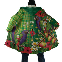 Personalized Dominica Independence Day Cloak Sisserou Parrot Madras Pattern