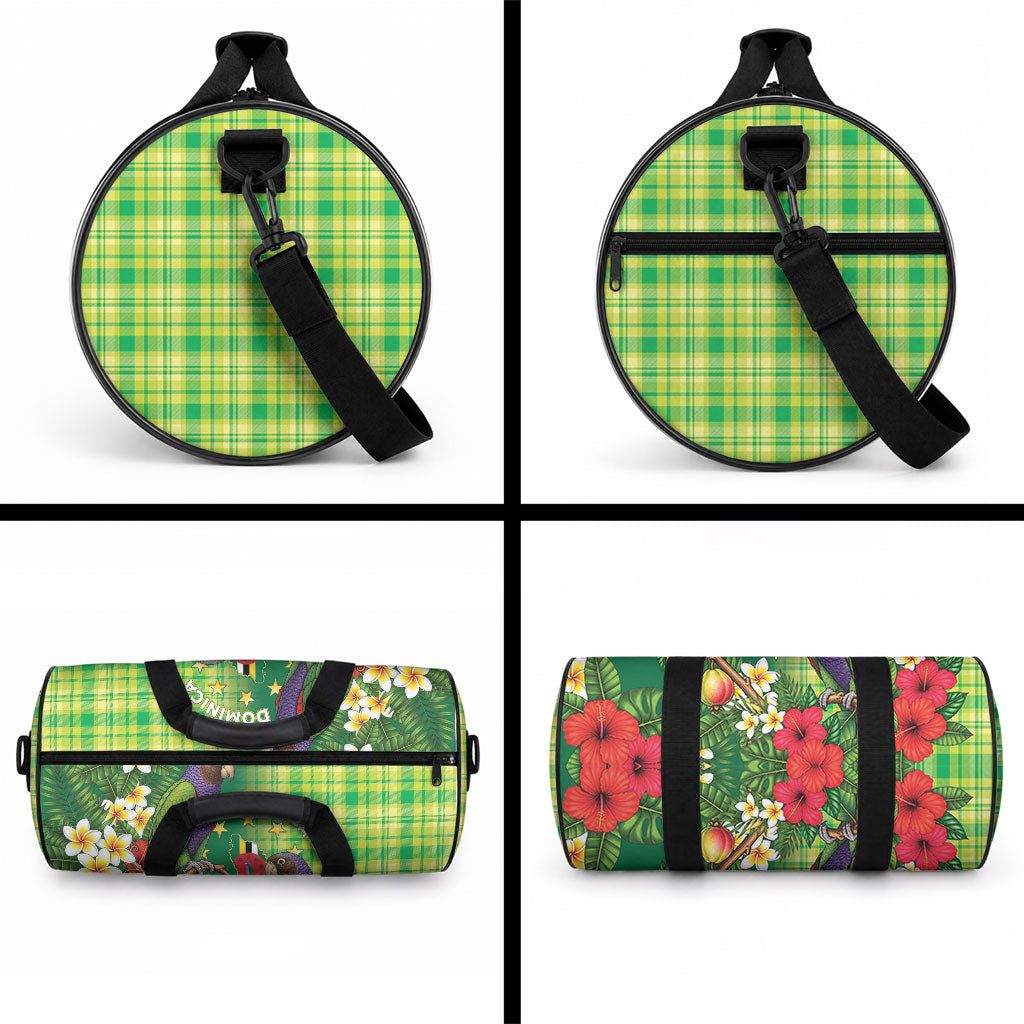 Dominica Independence Day Duffle Bag Sisserou Parrot Madras Pattern