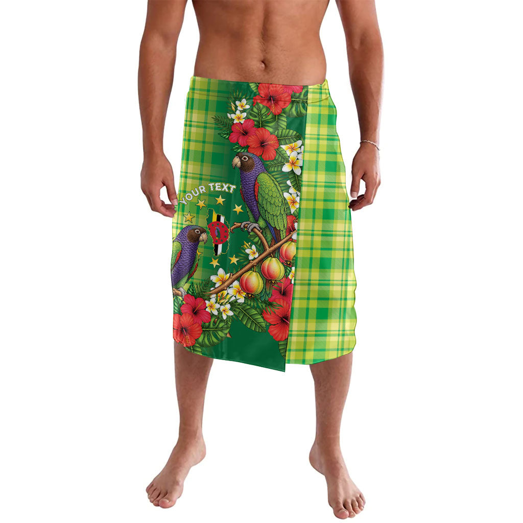 Personalized Dominica Independence Day Lavalava Sisserou Parrot Madras Pattern