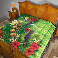 Dominica Independence Day Quilt Sisserou Parrot Madras Pattern
