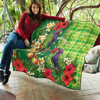 Dominica Independence Day Quilt Sisserou Parrot Madras Pattern