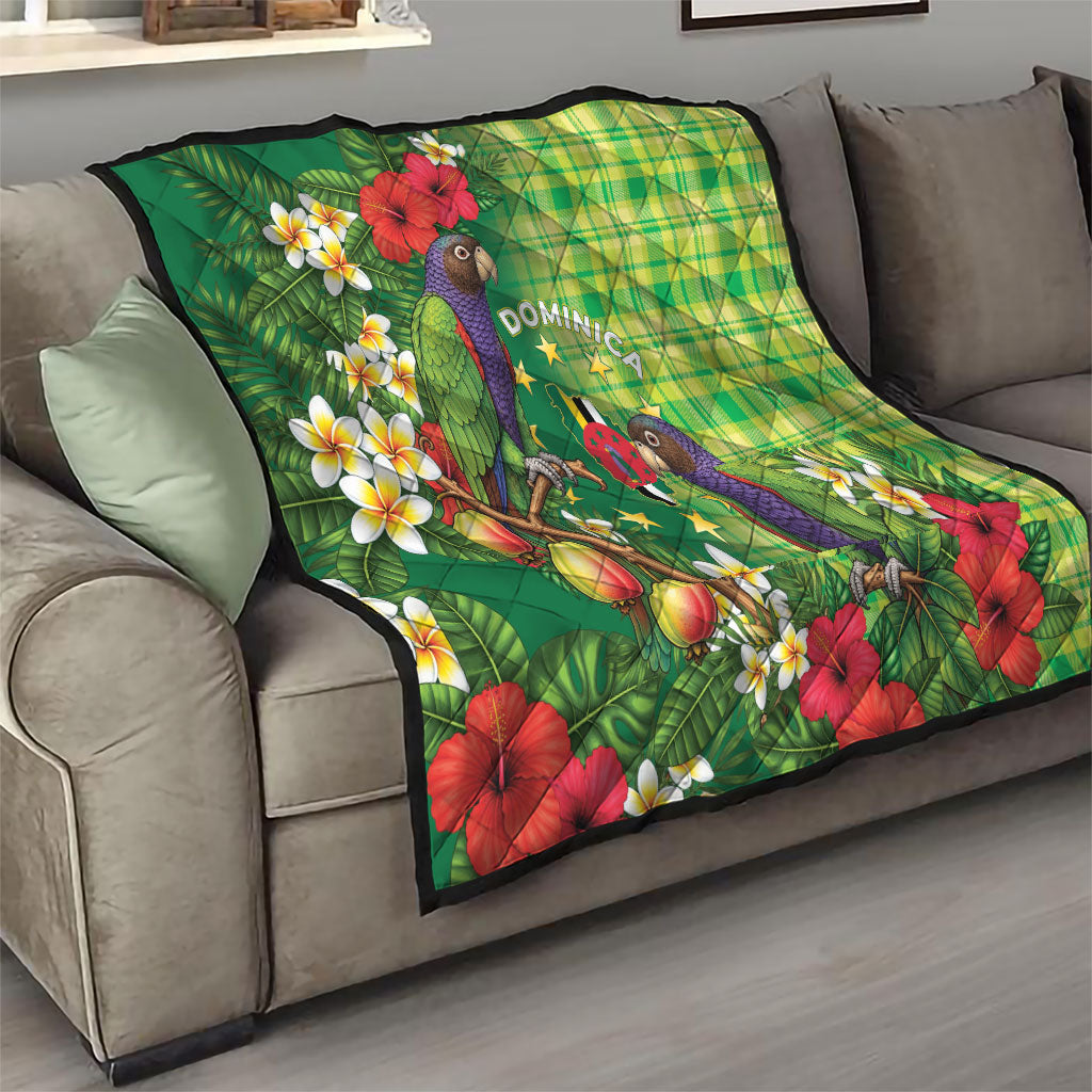 Dominica Independence Day Quilt Sisserou Parrot Madras Pattern