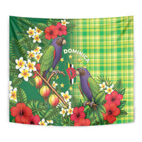 Dominica Independence Day Tapestry Sisserou Parrot Madras Pattern