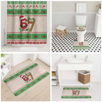 Funny Six Seven Meme Christmas Bathroom Set Santa Says 6 7 - Wonder Print Shop