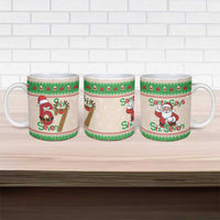 Funny Six Seven Meme Christmas Ceramic Mug Santa Says 6 7 - Wonder Print Shop