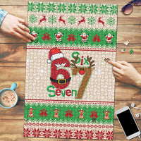 Funny Six Seven Meme Christmas Puzzle Santa Says 6 7 - Wonder Print Shop