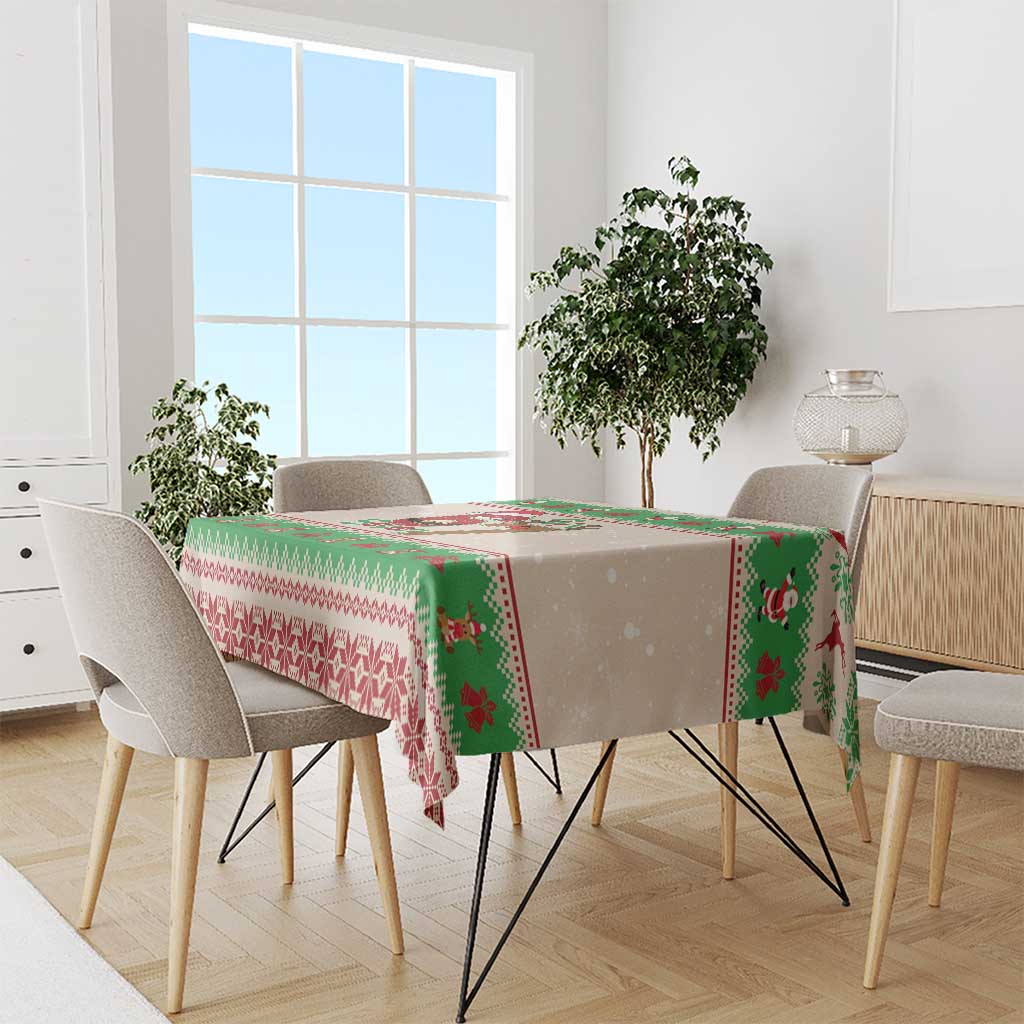 Funny Six Seven Meme Christmas Tablecloth Santa Says 6 7 - Wonder Print Shop