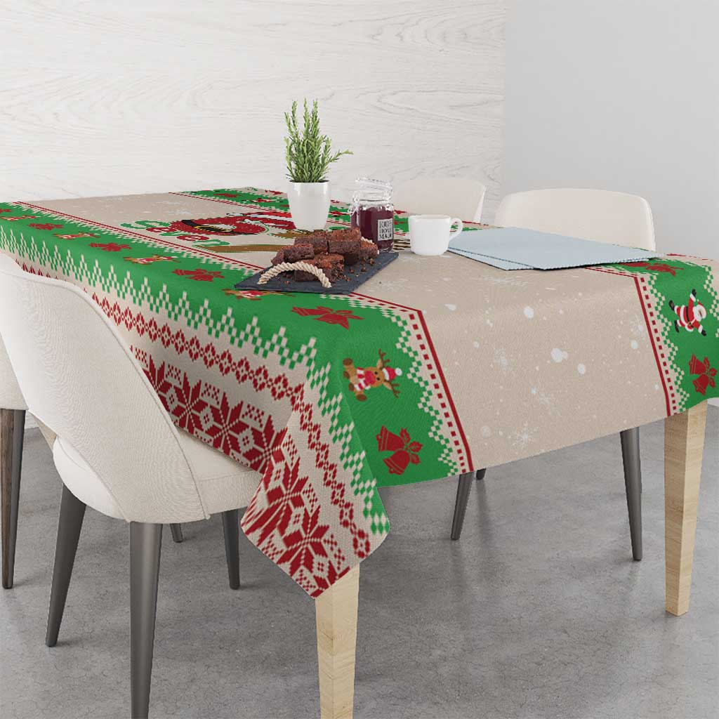 Funny Six Seven Meme Christmas Tablecloth Santa Says 6 7 - Wonder Print Shop