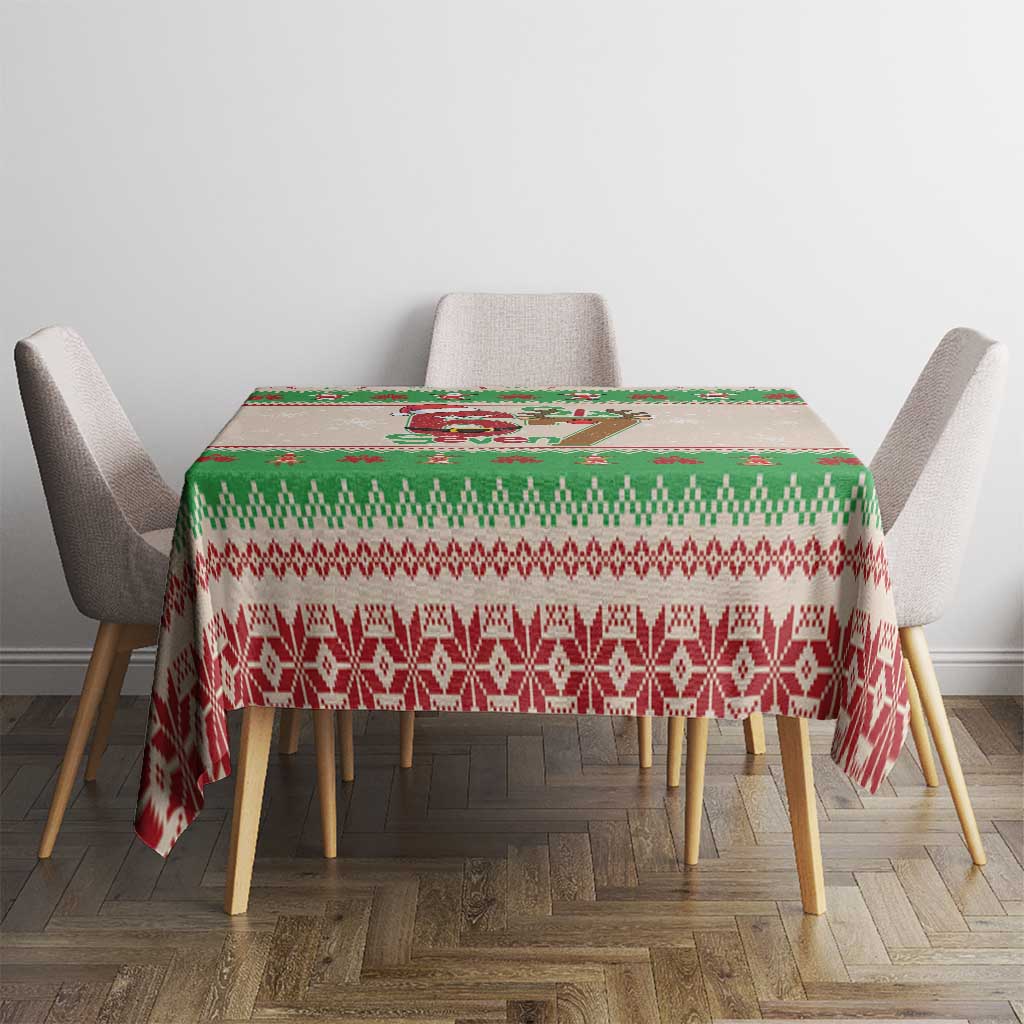 Funny Six Seven Meme Christmas Tablecloth Santa Says 6 7 - Wonder Print Shop