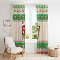 Funny Six Seven Meme Christmas Window Curtain Santa Says 6 7 - Wonder Print Shop