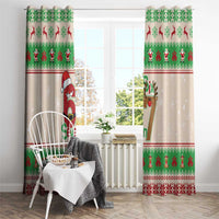 Funny Six Seven Meme Christmas Window Curtain Santa Says 6 7 - Wonder Print Shop