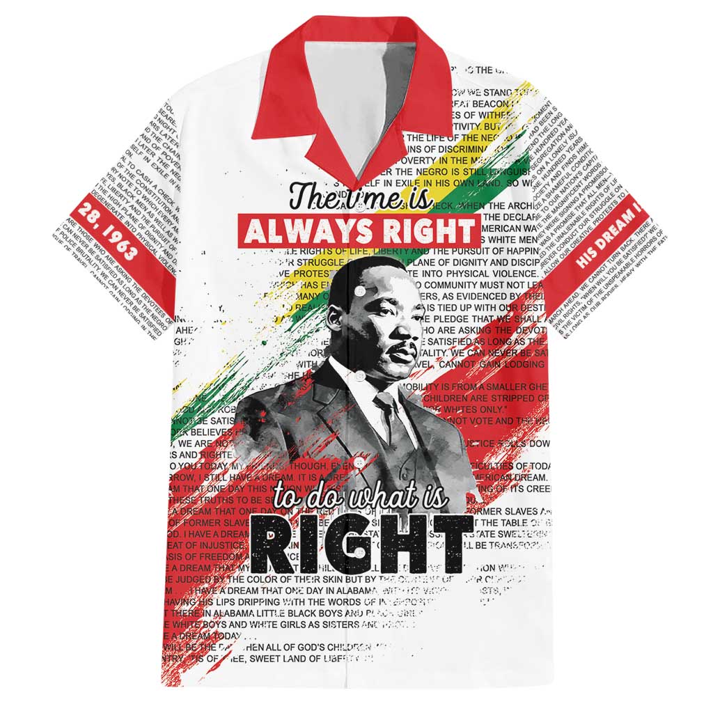 Martin Luther King Hawaiian Shirt Honoring The Legacy White Version LT05 - Wonder Print Shop