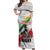 Martin Luther King Off Shoulder Maxi Dress Honoring The Legacy White Version LT05 - Wonder Print Shop