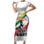 Martin Luther King Short Sleeve Bodycon Dress Honoring The Legacy White Version LT05 - Wonder Print Shop