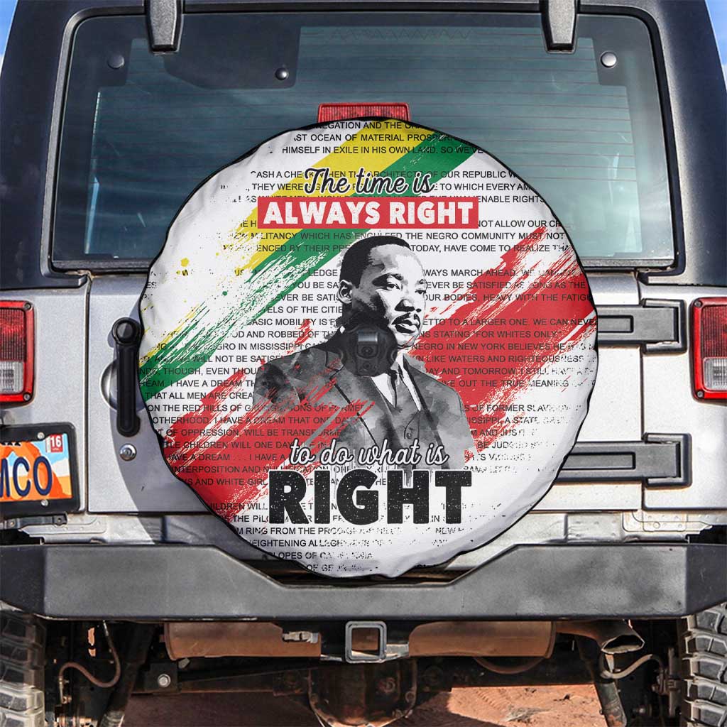 Martin Luther King Spare Tire Cover Honoring The Legacy White Version LT05 - Wonder Print Shop