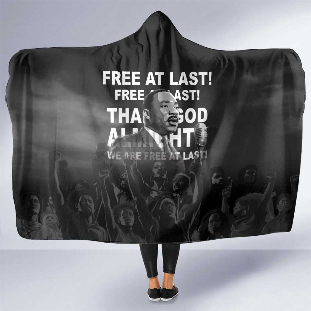 Martin Luther King MLK Hooded Blanket I Have A Dream