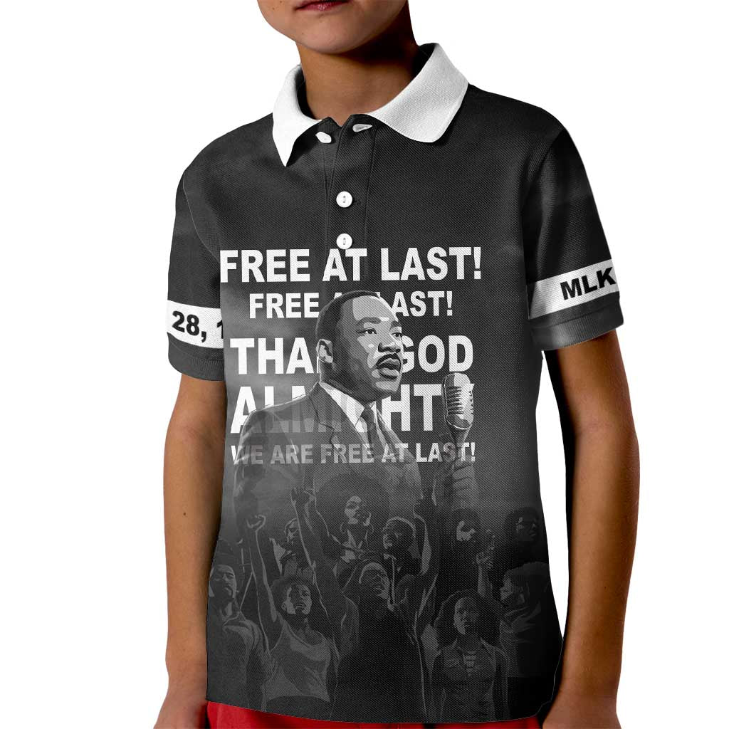 Martin Luther King MLK Kid Polo Shirt I Have A Dream LT05 - Wonder Print Shop