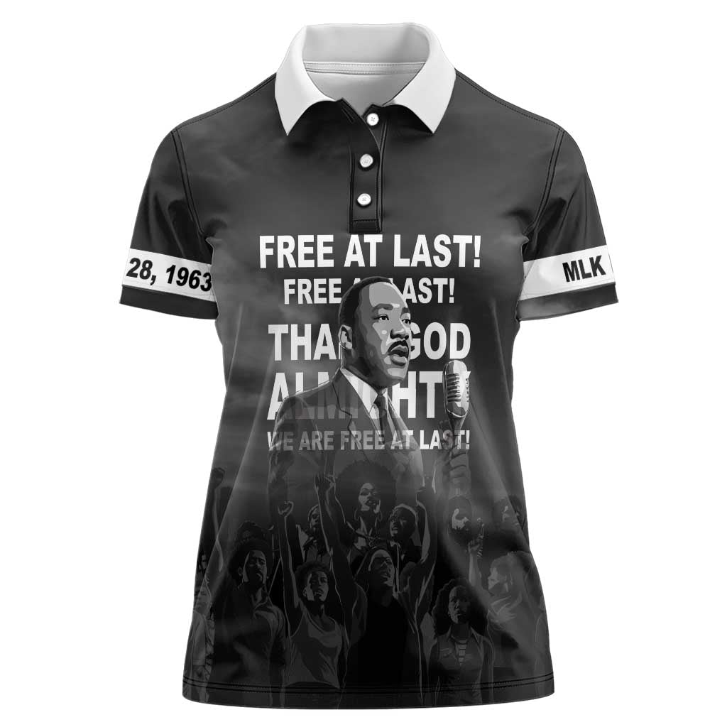 Martin Luther King MLK Women Polo Shirt I Have A Dream LT05 - Wonder Print Shop