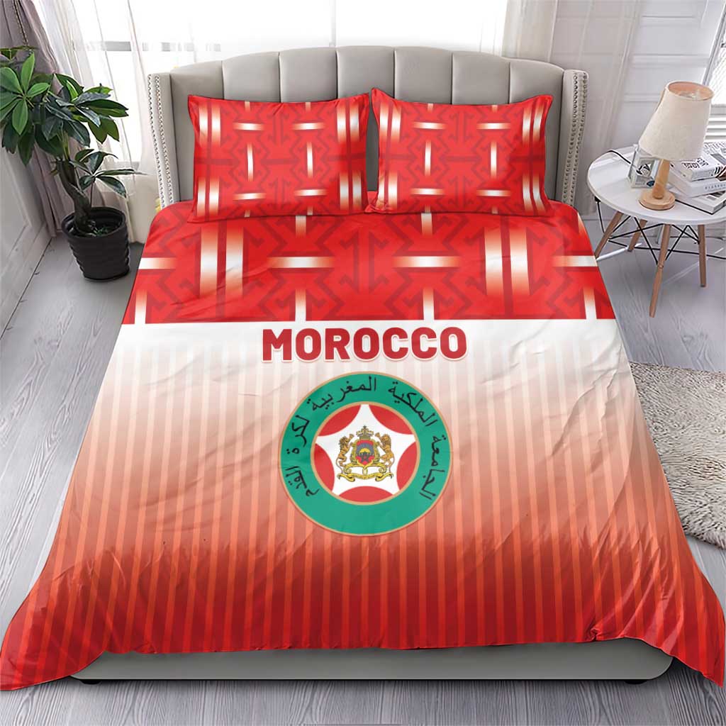 Morocco Football Bedding Set 1994 Retro Red Version - Wonder Print Shop