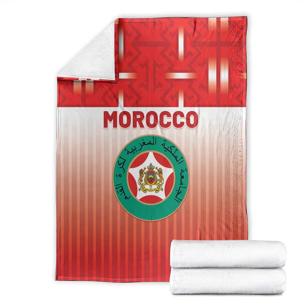 Morocco Football Blanket 1994 Retro Red Version - Wonder Print Shop