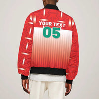 Custom Morocco Football Bomber Jacket 1994 Retro Red Version - Wonder Print Shop