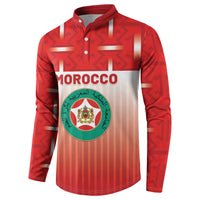 Custom Morocco Football Button Sweatshirt 1994 Retro Red Version