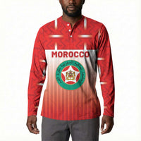 Custom Morocco Football Button Sweatshirt 1994 Retro Red Version