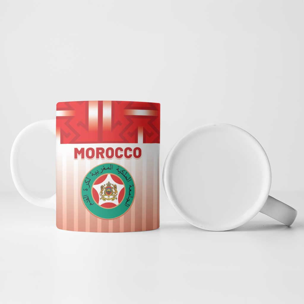 Custom Morocco Football Ceramic Mug 1994 Retro Red Version - Wonder Print Shop