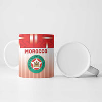 Custom Morocco Football Ceramic Mug 1994 Retro Red Version - Wonder Print Shop