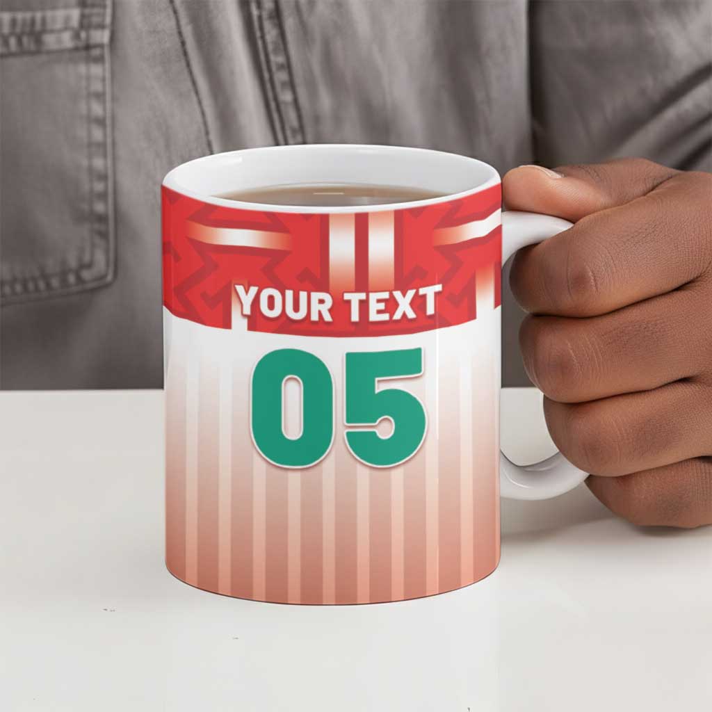 Custom Morocco Football Ceramic Mug 1994 Retro Red Version - Wonder Print Shop