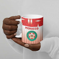 Custom Morocco Football Ceramic Mug 1994 Retro Red Version - Wonder Print Shop