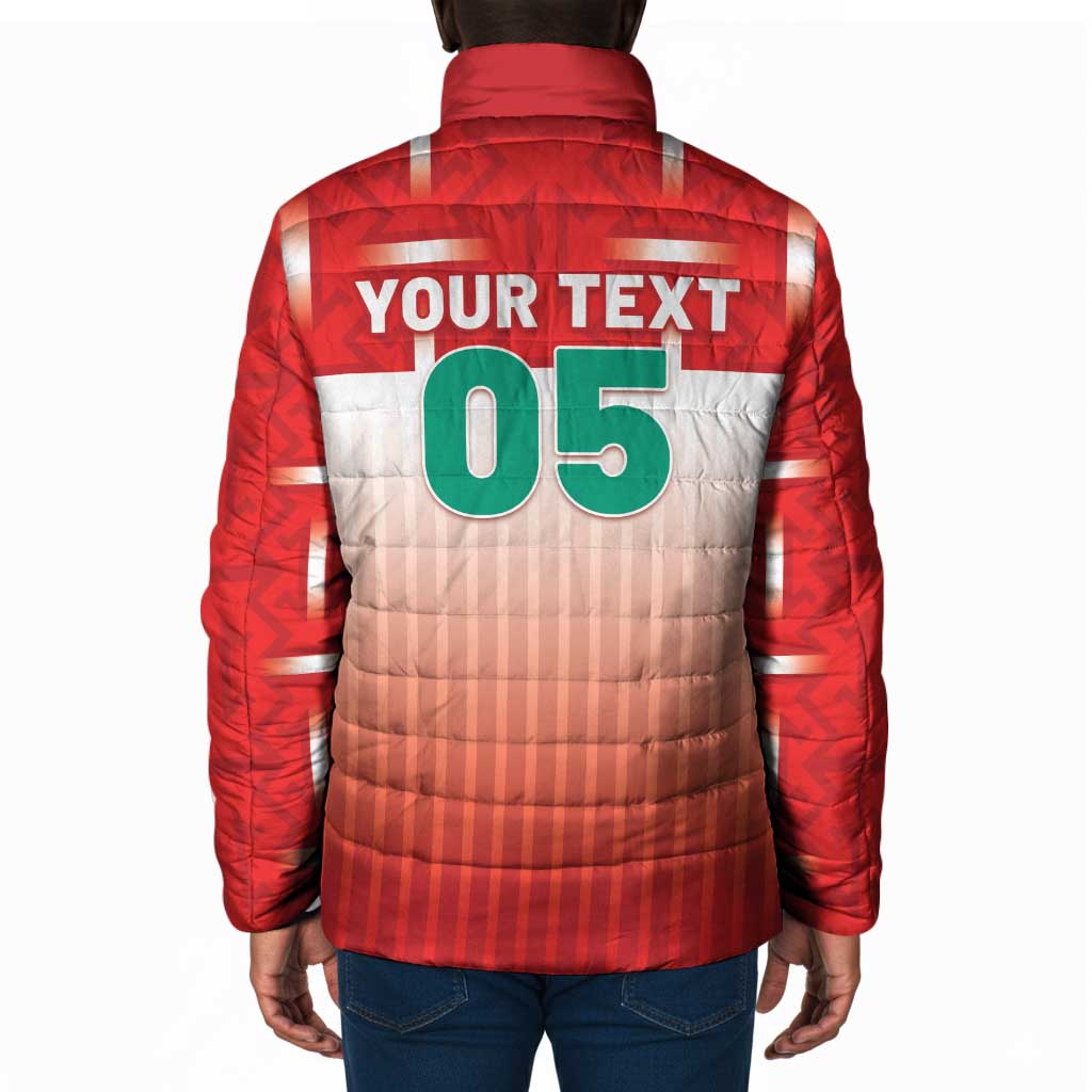 Custom Morocco Football Padded Jacket 1994 Retro Red Version - Wonder Print Shop