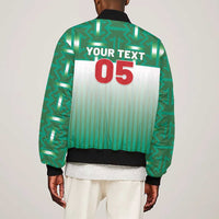 Custom Morocco Football Bomber Jacket 1994 Retro Green Version - Wonder Print Shop