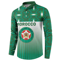 Custom Morocco Football Button Sweatshirt 1994 Retro Green Version