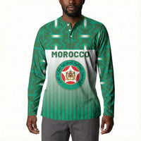 Custom Morocco Football Button Sweatshirt 1994 Retro Green Version