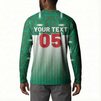 Custom Morocco Football Button Sweatshirt 1994 Retro Green Version