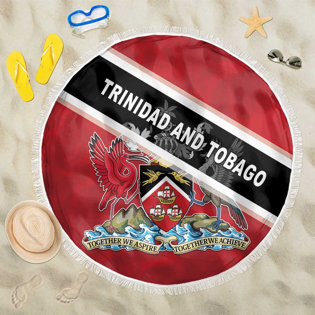 Trinidad and Tobago Beach Blanket Coat Of Arms Flag Style