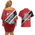 Personalized Trinidad and Tobago Couples Matching Off Shoulder Short Dress and Hawaiian Shirt Coat Of Arms Flag Style