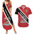 Personalized Trinidad and Tobago Couples Matching Summer Maxi Dress and Hawaiian Shirt Coat Of Arms Flag Style