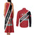 Personalized Trinidad and Tobago Couples Matching Tank Maxi Dress and Long Sleeve Button Shirt Coat Of Arms Flag Style