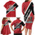 Personalized Trinidad and Tobago Family Matching Long Sleeve Bodycon Dress and Hawaiian Shirt Coat Of Arms Flag Style