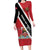 Personalized Trinidad and Tobago Family Matching Long Sleeve Bodycon Dress and Hawaiian Shirt Coat Of Arms Flag Style