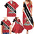 Personalized Trinidad and Tobago Family Matching Summer Maxi Dress and Hawaiian Shirt Coat Of Arms Flag Style