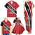 Personalized Trinidad and Tobago Family Matching Tank Maxi Dress and Hawaiian Shirt Coat Of Arms Flag Style