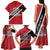 Personalized Trinidad and Tobago Family Matching Tank Maxi Dress and Hawaiian Shirt Coat Of Arms Flag Style